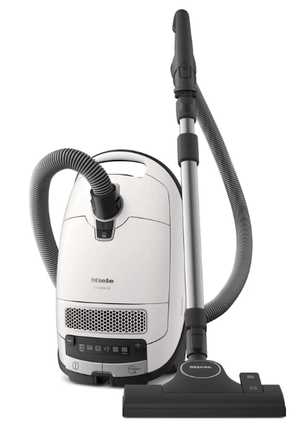 Miele C3ALLERGY Bagged Cylinder Vacuum Cleaner - Lotus White