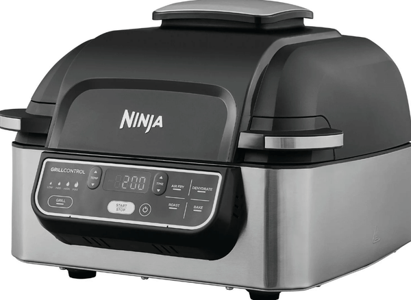 Ninja AG301UK Foodi Health Grill & Air Fryer - Black/Stainless Steel