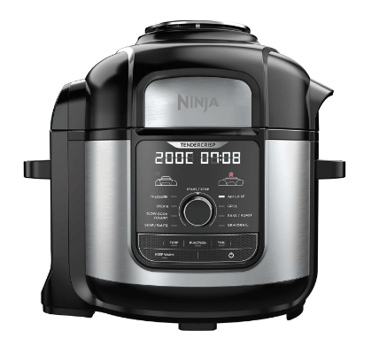 Ninja OP500UK Foodi OP500UK 7.5L 9-in-1 Multi Pressure Cooker and Air Fryer - Black/Stainless Steel