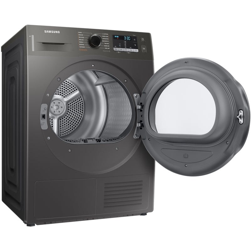 Samsung DV90TA040AN Series 5 OptimalDry Heat Pump Tumble Dryer, 9kg, Silver, A++ Rated
