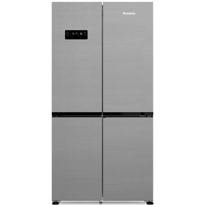Blomberg KQD114VPX Freestanding American Fridge Freezer - Stainless Steel - E Rated