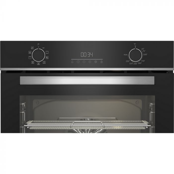 Beko CIMYA91B 72L Built-In Electric Single Oven - Black / Stainless Steel - A+ Rated