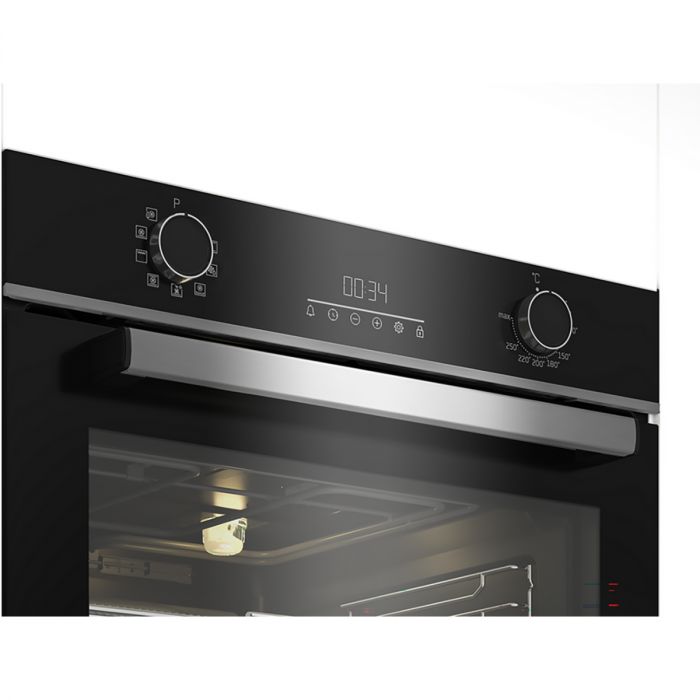 Beko CIMYA91B 72L Built-In Electric Single Oven - Black / Stainless Steel - A+ Rated