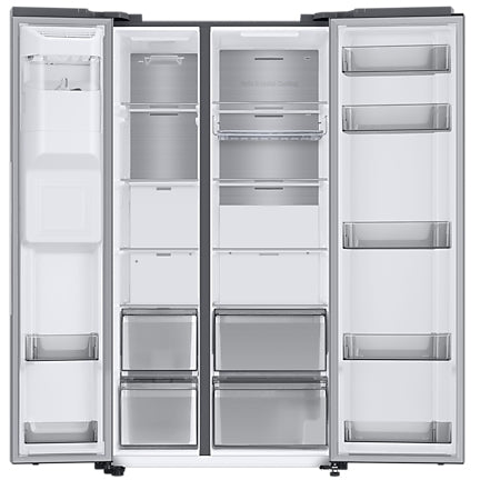 Samsung RS68A884CSL Series 8 SpaceMax American Style WiFi Fridge Freezer - Aluminium, Stainless Steel, C Rated