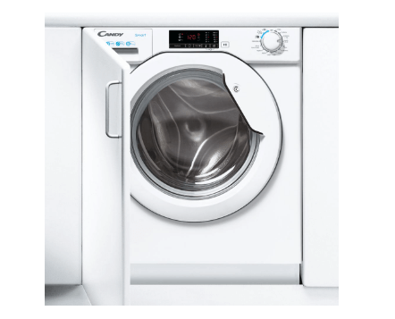 Candy Smart CBW49D1W4 Integrated 9kg Washing Machine with 1400 rpm - White - B Rated