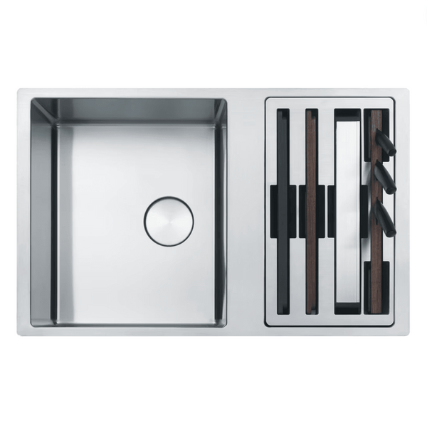 Franke Box Centre 1.5 Bowl Undermount Kitchen Sink with Accessories BWX 120-41-27 - Stainless Steel - 122.0611.737