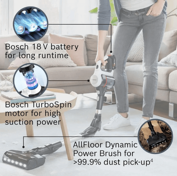 Bosch BCS712GB Unlimited 7 BCS712GB Cordless Vacuum Cleaner - White & Black