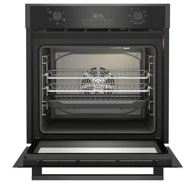 Blomberg ROEN9202DX 59.4cm Built In Single AeroChef Oven - Dark Steel