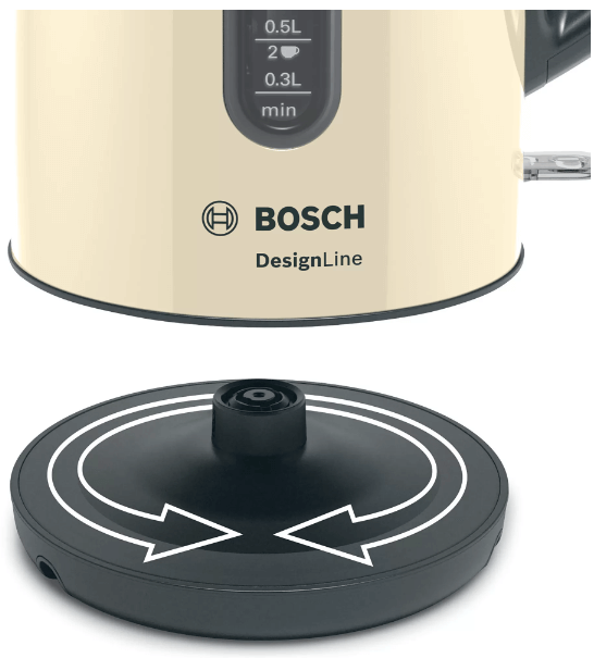 Bosch TWK4P437GB 1.7 Litre Traditional Kettle - Cream