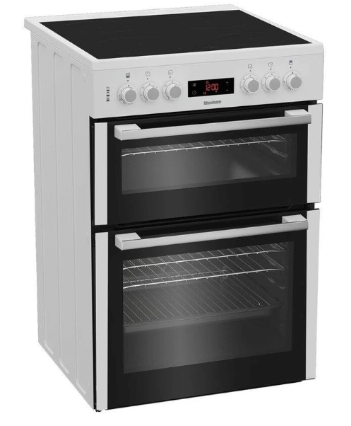 Blomberg HKN65W 60cm Electric Double Oven with Ceramic Hob - White