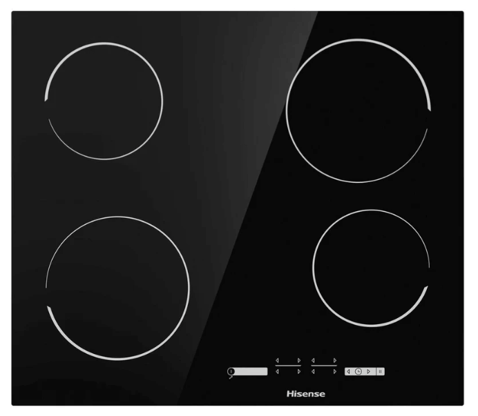 Hisense E6431C 59.5cm Ceramic Hob - Black