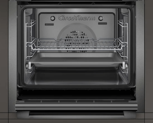 Neff B3ACE4HG0B 59.4cm Built In Electric Single Oven - Black with Graphite Trim