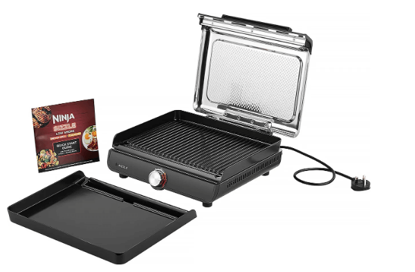 Ninja GR101UK Ninja Sizzle Grill & Flat Plate - Black