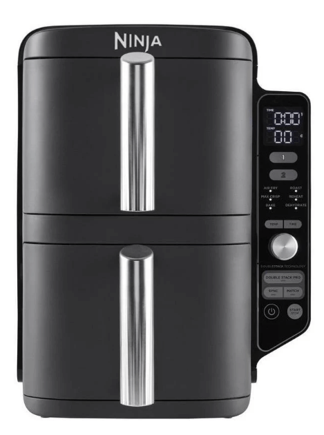 Ninja SL400UK Double Stack XL 2-Drawer 9.5L Air Fryer - Grey