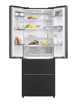 Haier HFR5719EWPB Non-Plumbed Total No Frost American Fridge Freezer - Slate Black