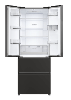 Haier HFR5719EWPB Non-Plumbed Total No Frost American Fridge Freezer - Slate Black