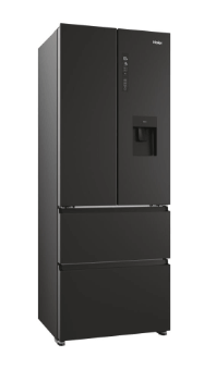 Haier HFR5719EWPB Non-Plumbed Total No Frost American Fridge Freezer - Slate Black