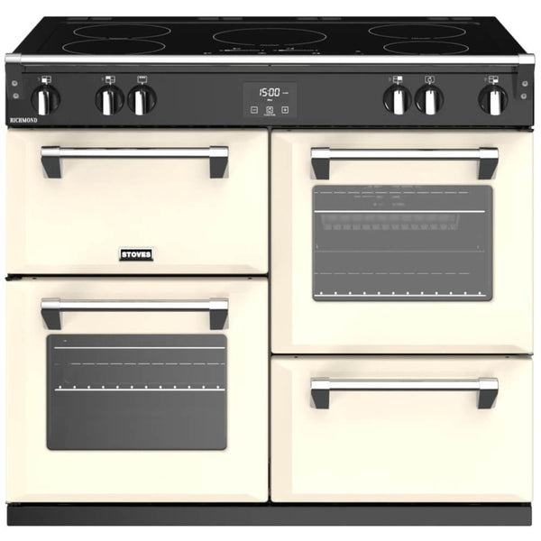 Stoves Richmond ST RICH S1000Ei MK22 CC 100cm Electric Range Cooker with Induction Hob - Cream - A Rated