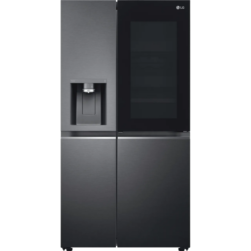 LG GSXV90MCAE Frost Free American Style Fridge Freezer - Matt Black