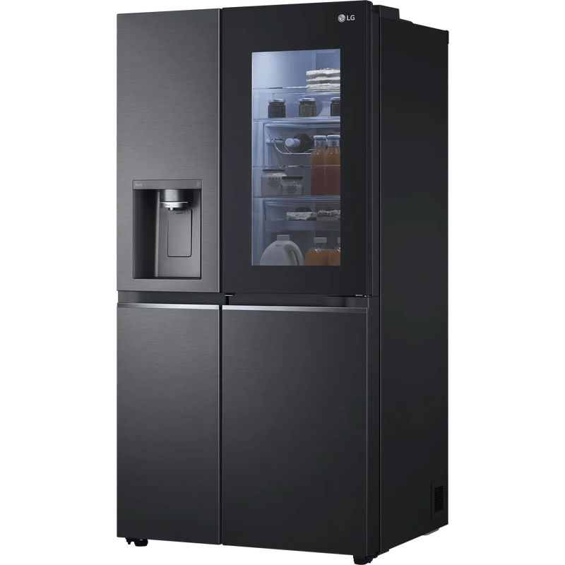 LG GSXV90MCAE Frost Free American Style Fridge Freezer - Matt Black