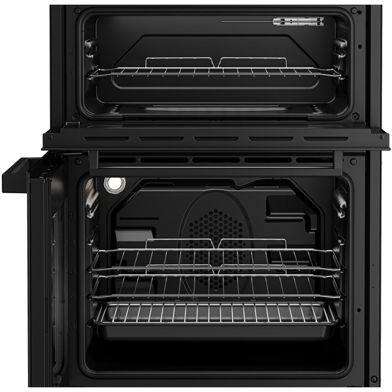 Beko EDC634K 60cm Double Oven Electric Cooker with Ceramic Hob - Black