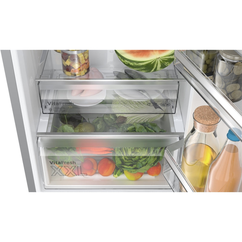 Bosch KGN392LAF 60cm 70/30 Fridge Freezer - Stainless Steel