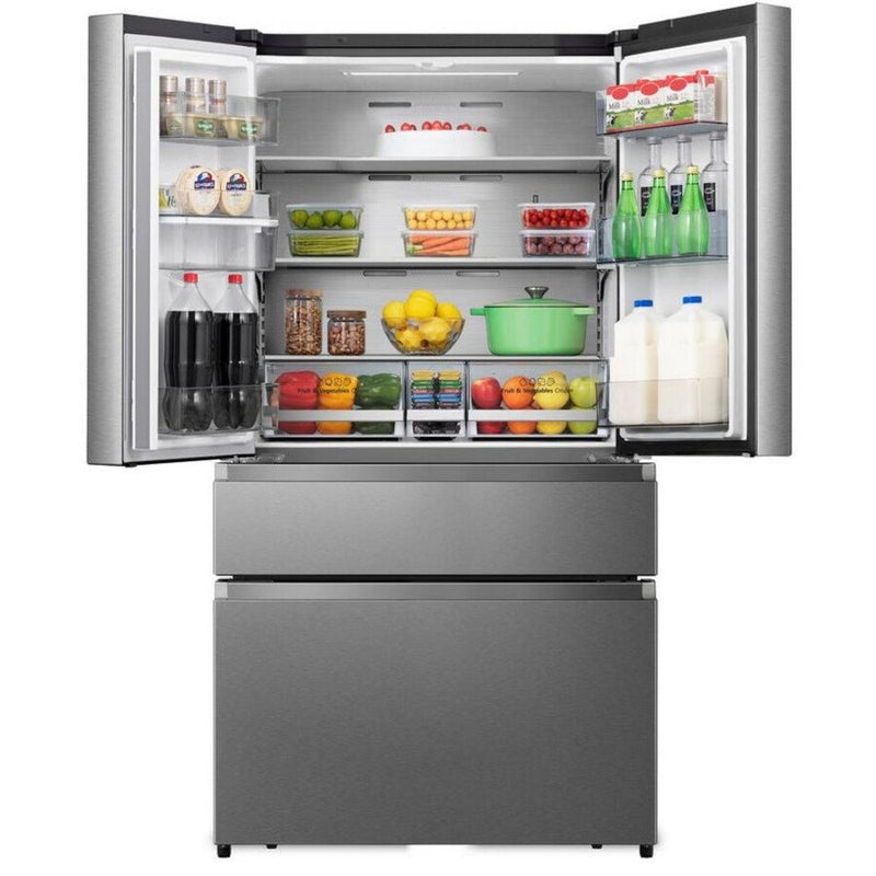 Hisense RF749N4SWSE 91.4cm American Style Fridge Freezer - Stainless Steel