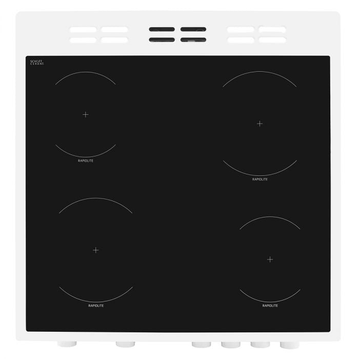 Beko ETC611W 60cm Twin Cavity Electric Cooker with Ceramic Hob - White