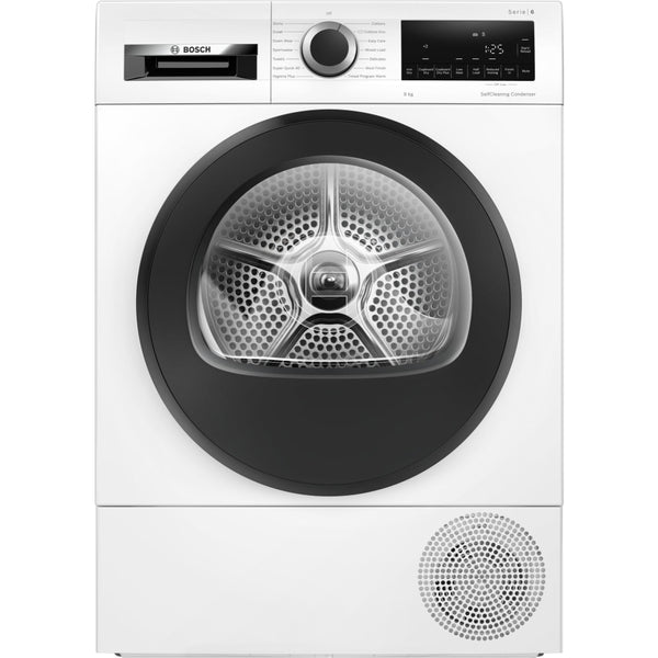 Bosch WQG24509GB 9kg Heat Pump Tumble Dryer - White