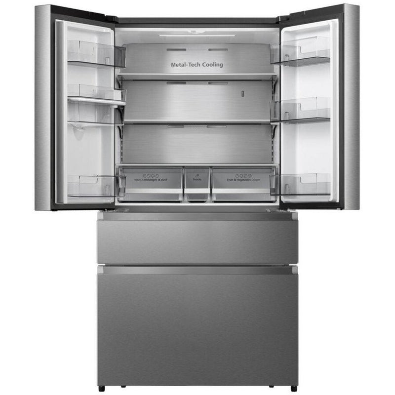 Hisense RF749N4SWSE 91.4cm American Style Fridge Freezer - Stainless Steel