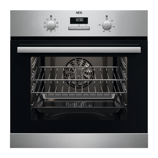 AEG BCX23101EM 59.4cm Built In Electric Single Oven - Stainless