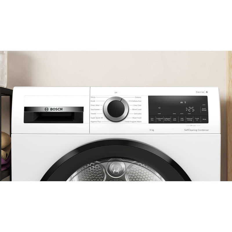 Bosch WQG24509GB 9kg Heat Pump Tumble Dryer - White