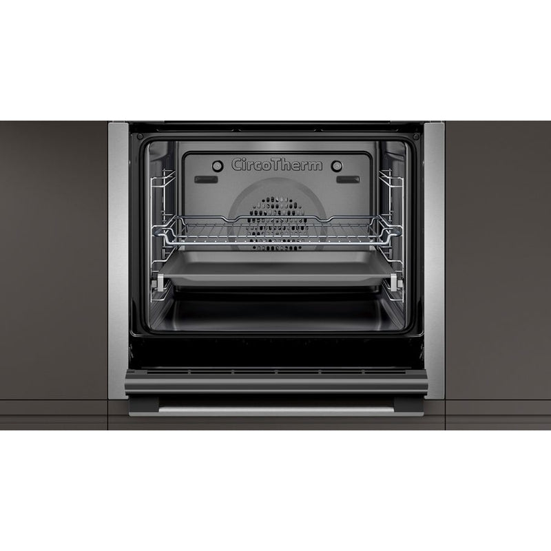 Neff B3ACE4HN0B N50 Slide and Hide Built-In Electric Single Oven, Stainless Steel, A Rated